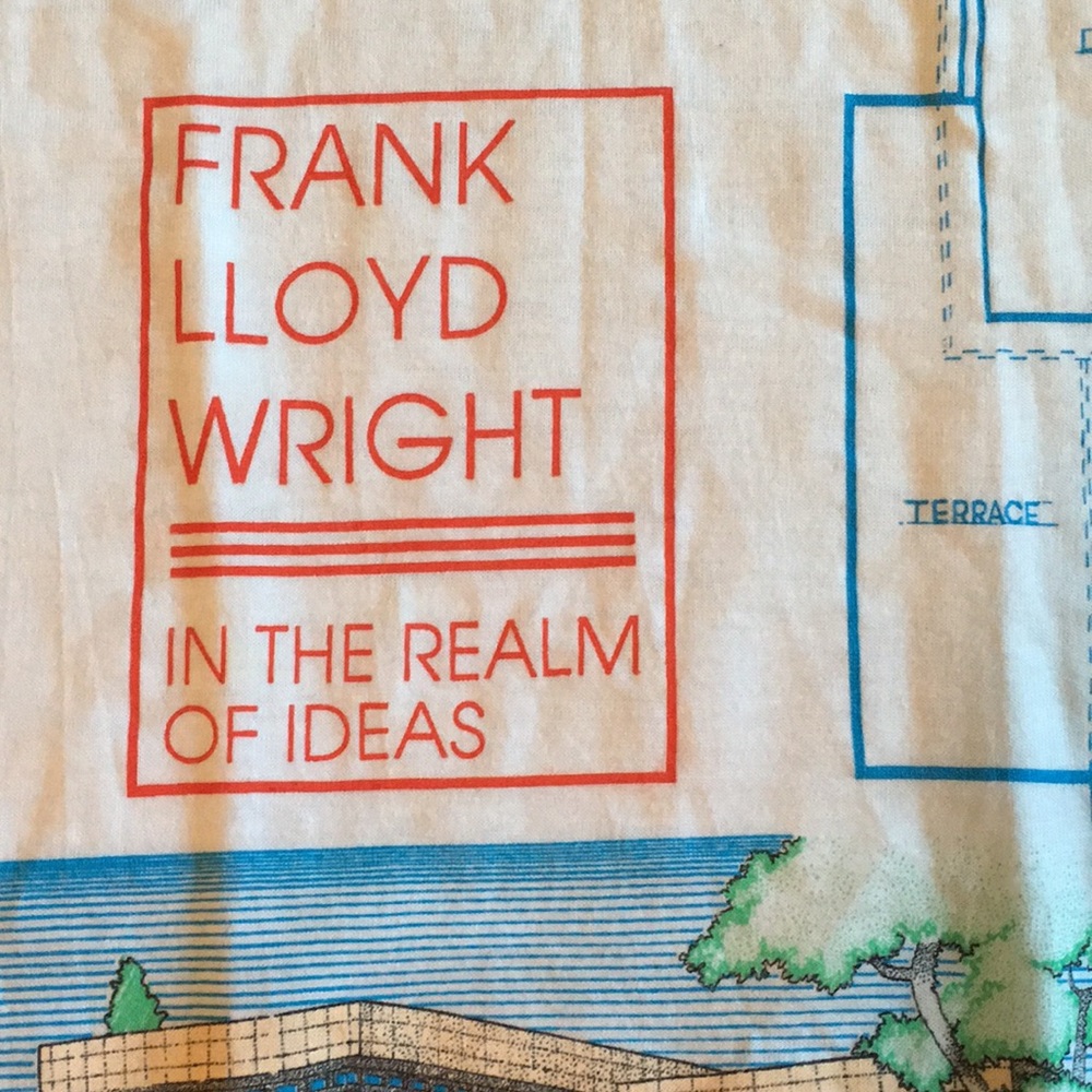 Rare vintage Frank Lloyd Wright T-shirt - Picture 4 of 8